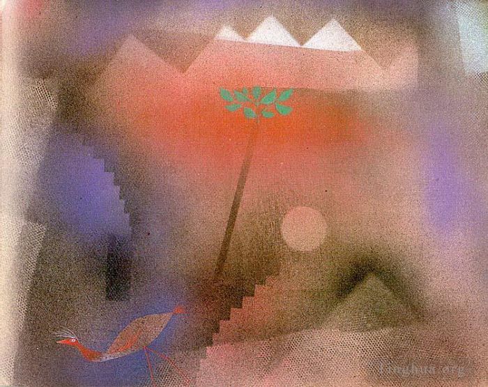 Paul Klee Andere Malerei - Vogel wandert weg