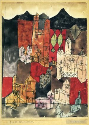 Paul Klee Werk - Stadt der Kirchen