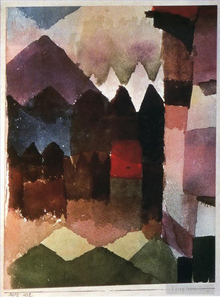 Paul Klee Andere Malerei - Föhnwind im Marc Garden