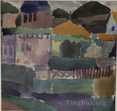 Paul Klee Andere Malerei - In den Häusern von St. Germain