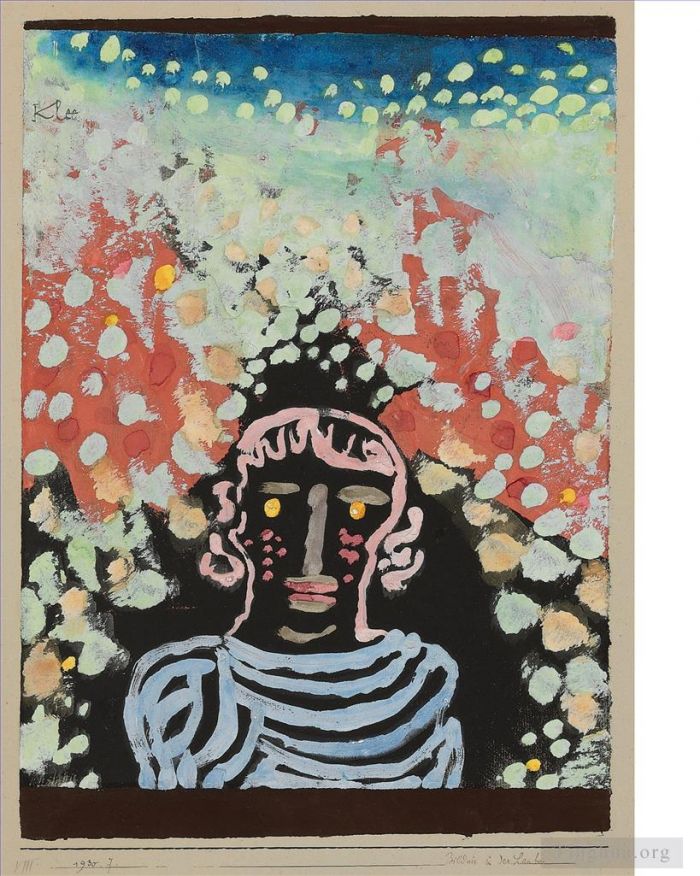Paul Klee Andere Malerei - Bildnis in der Laube