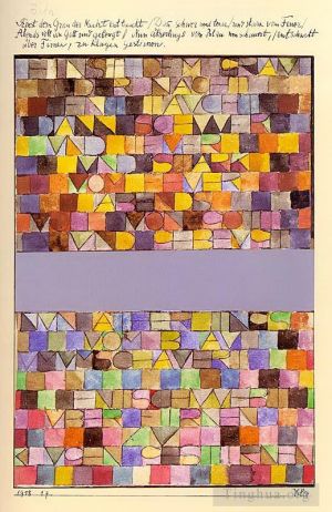 Paul Klee Werk - Einmal aus dem Grau der Nacht aufgetaucht