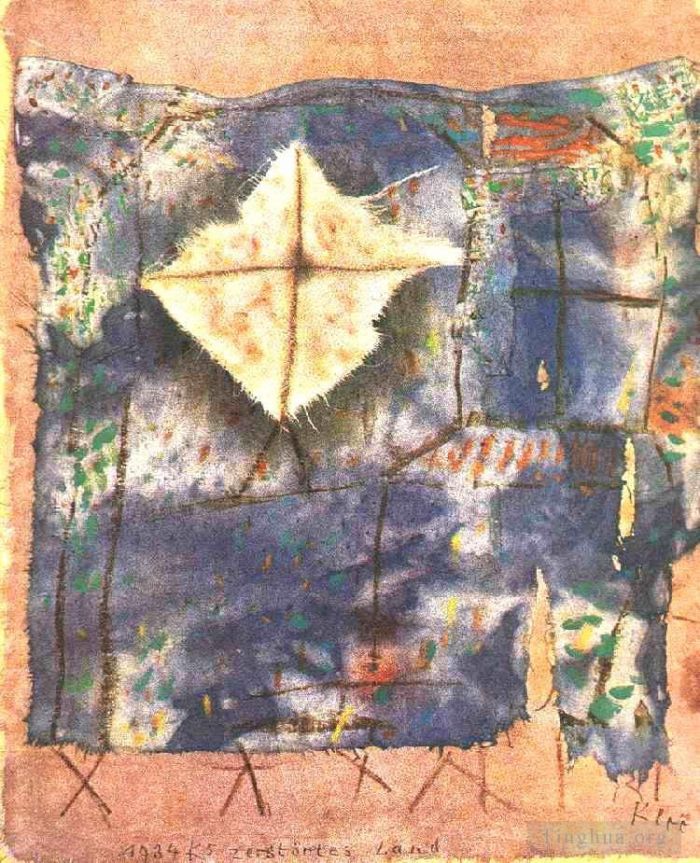 Paul Klee Andere Malerei - Verwüstetes Land