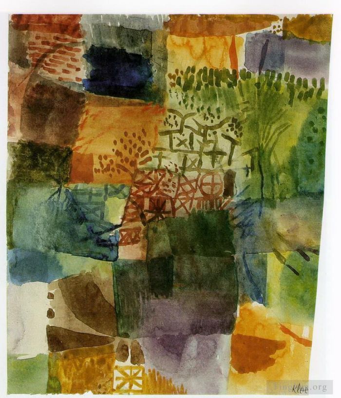 Paul Klee Andere Malerei - Erinnerung an einen Garten