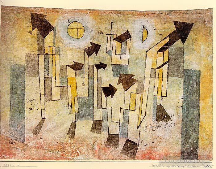 Paul Klee Andere Malerei - Wandmalerei aus dem Tempel der Sehnsucht