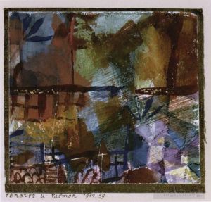 Paul Klee Werk - Fenster und Palmen
