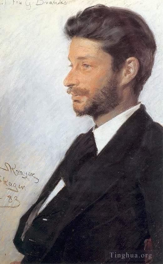 Peder Severin Kroyer Ölgemälde - Georg Brandes 1883