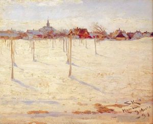 Peder Severin Kroyer Werk - Hornbaek im Invierno 1891