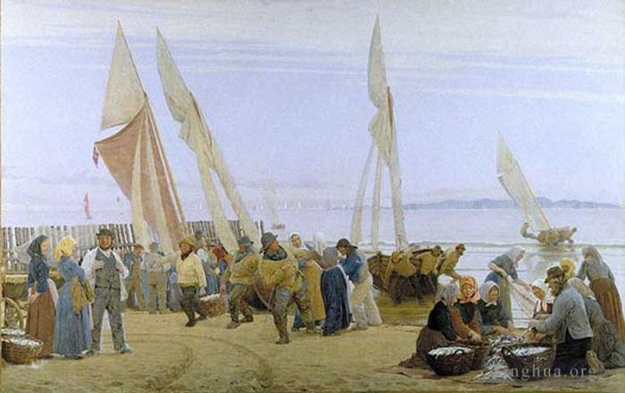 Peder Severin Kroyer Ölgemälde - Manana und Hornbaek 1875