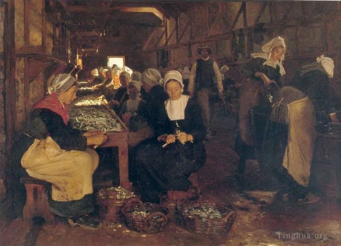 Peder Severin Kroyer Ölgemälde - Frauen in Concarneau 1879