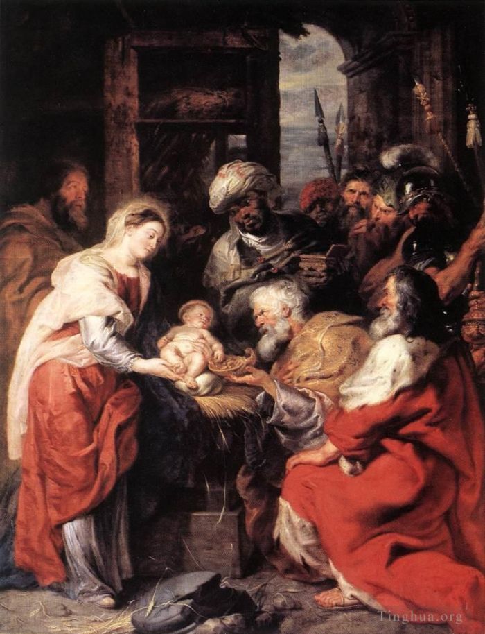 Peter Paul Rubens Ölgemälde - Anbetung der Heiligen Drei Könige 1626