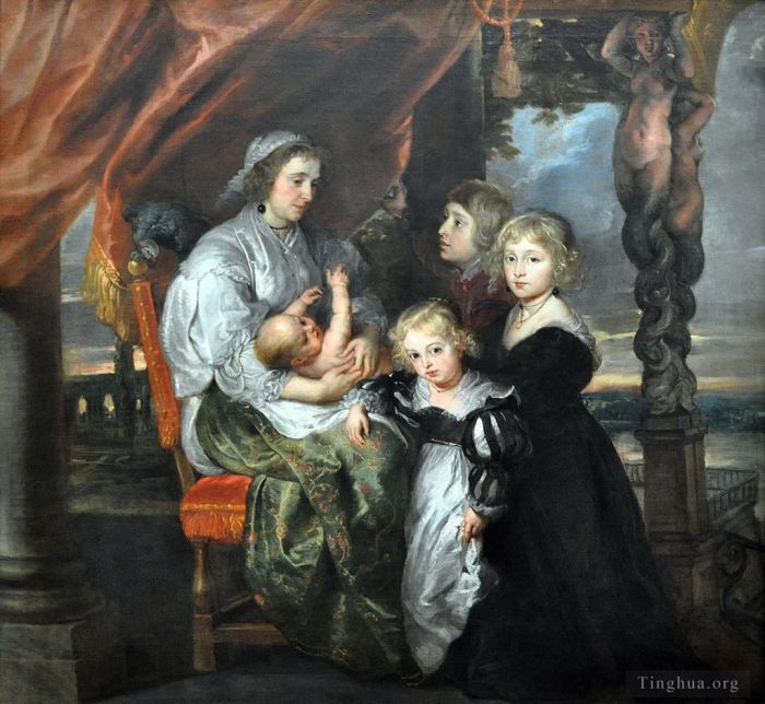 Peter Paul Rubens Ölgemälde - Deborah Kip, Ehefrau von Sir Balthasar Gerbier und ihren Kindern