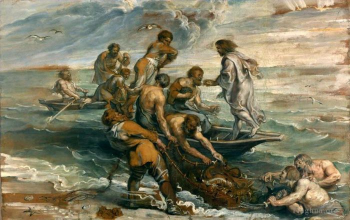 Peter Paul Rubens Ölgemälde - Wunderbares Angeln