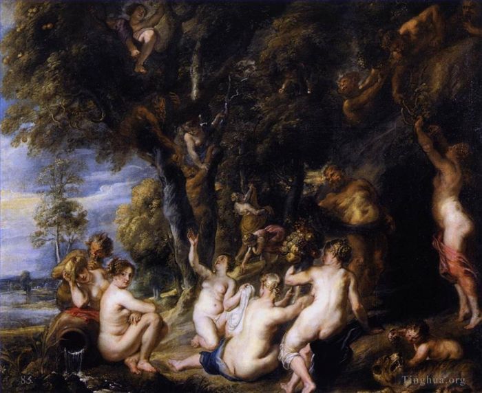 Peter Paul Rubens Ölgemälde - Nymphen und Satyrn