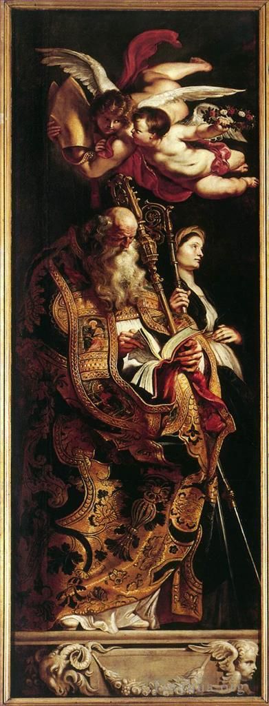 Peter Paul Rubens Ölgemälde - Kreuzaufrichtung der Heiligen Amand und Walpurgis