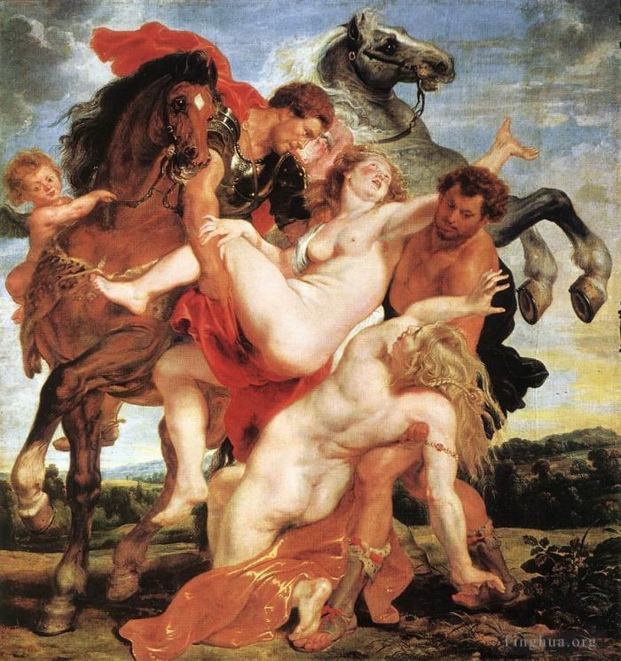 Peter Paul Rubens Ölgemälde - Vergewaltigung der Töchter des Leukipp