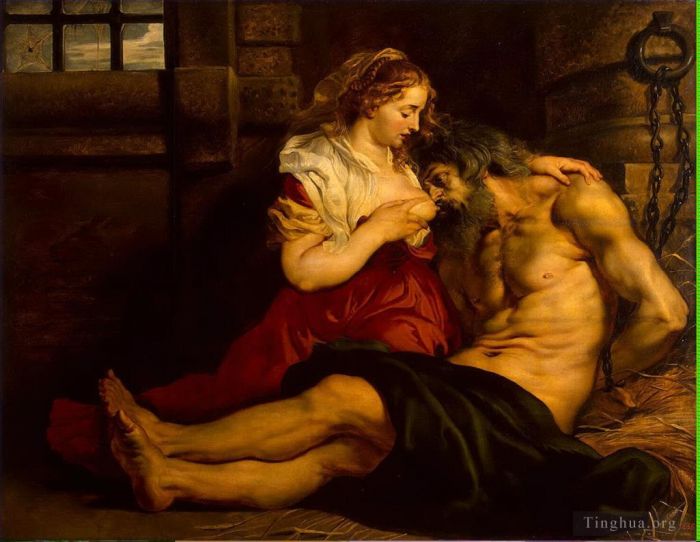 Peter Paul Rubens Ölgemälde - Römische Wohltätigkeit