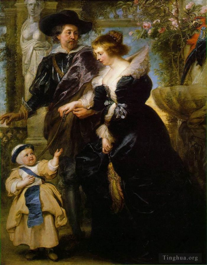 Peter Paul Rubens Ölgemälde - Rubens, seine Frau Helena Fourment und ihr Sohn Peter Paul