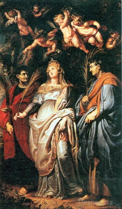 Peter Paul Rubens Ölgemälde - St. Domitilla mit St. Nereus und St. Achilleus