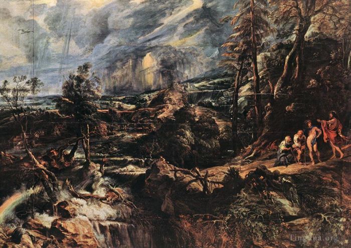 Peter Paul Rubens Ölgemälde - Stürmische Landschaft