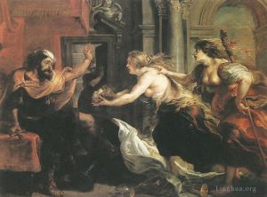 Peter Paul Rubens Werk - Tereus konfrontiert mit dem Kopf seines Sohnes Itylus
