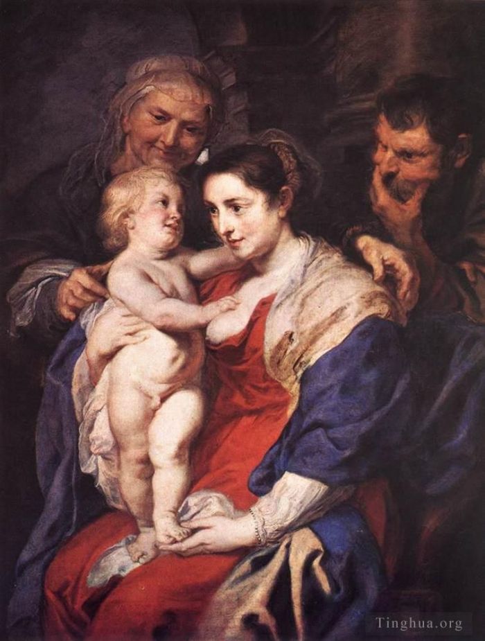 Peter Paul Rubens Ölgemälde - Die Heilige Familie mit der Heiligen Anna