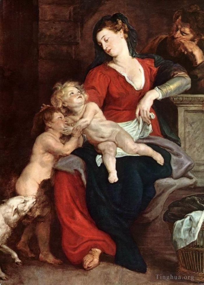 Peter Paul Rubens Ölgemälde - Die Heilige Familie mit dem Korb