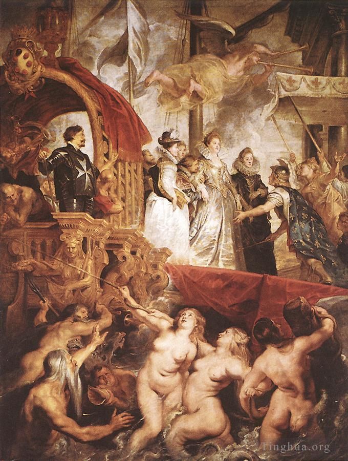 Peter Paul Rubens Ölgemälde - Die Landung von Marie de Medici in Marseille