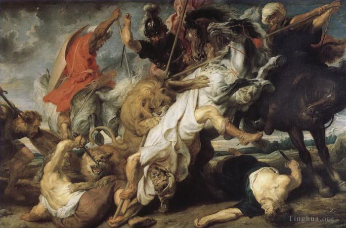 Peter Paul Rubens Ölgemälde - Die Löwenjagd