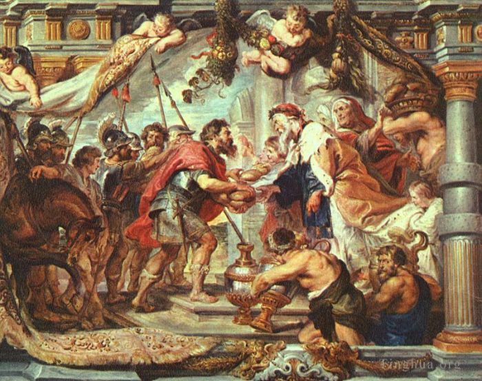 Peter Paul Rubens Ölgemälde - Die Begegnung Abrahams und Melchisedeks
