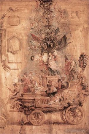 Peter Paul Rubens Werk - Das Triumphauto von Kallo Skizze