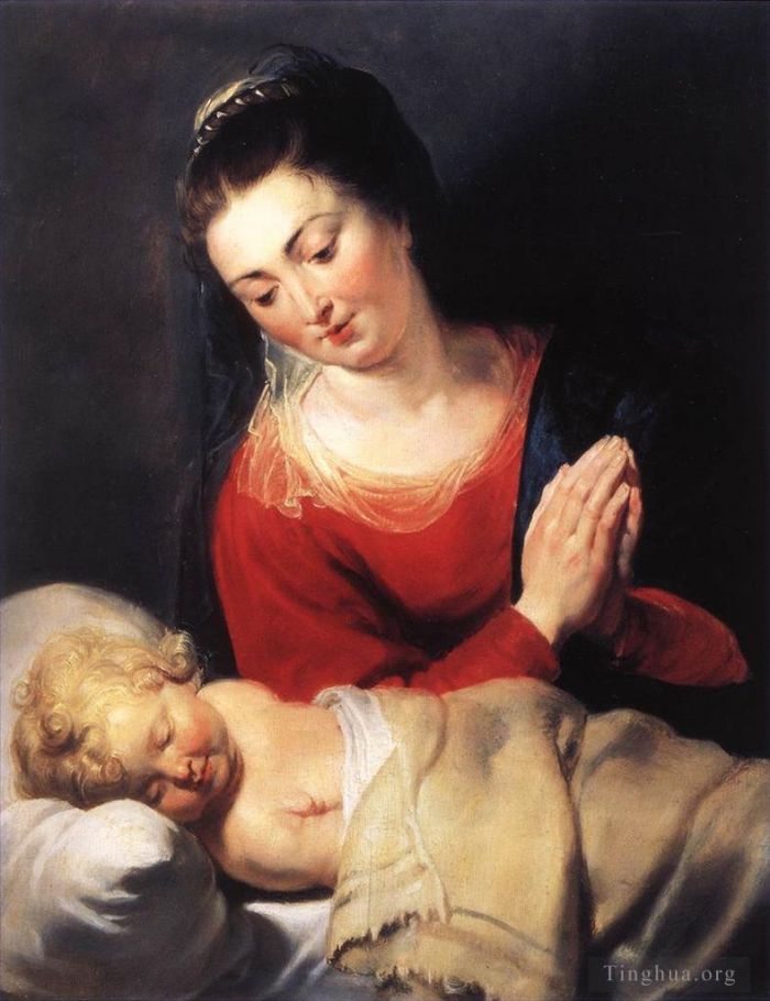 Peter Paul Rubens Ölgemälde - Anbetende Jungfrau vor dem Christkind