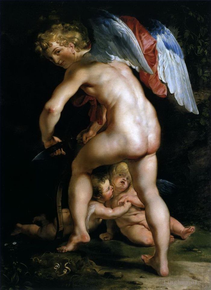 Peter Paul Rubens Ölgemälde - Amor verbeugt sich