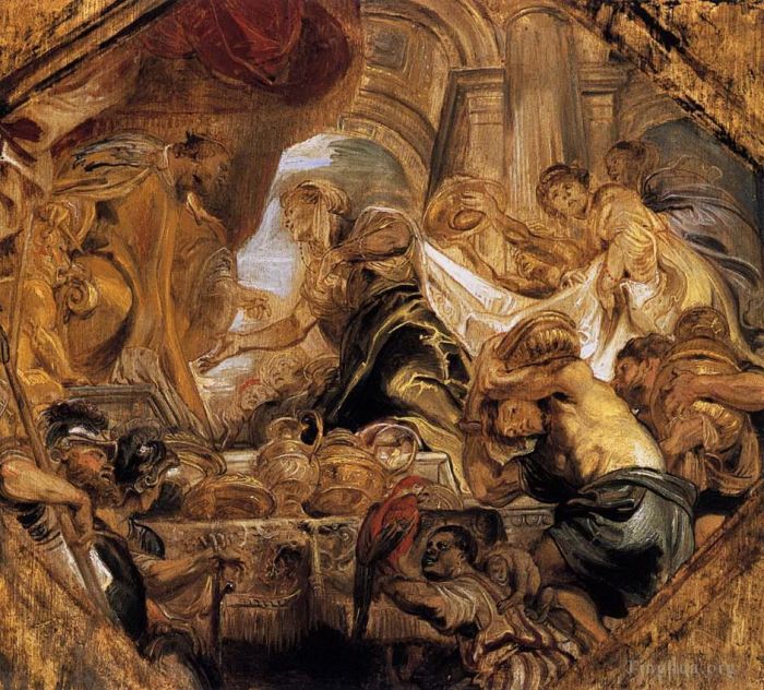Peter Paul Rubens Ölgemälde - König Salomo und die Königin von Saba