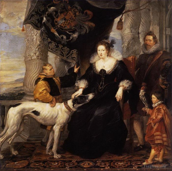 Peter Paul Rubens Ölgemälde - Porträt von Lady Arundel mit ihrer Schleppe