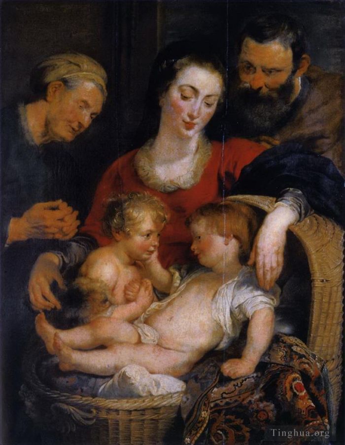 Peter Paul Rubens Ölgemälde - Die heilige Familie mit der heiligen Elisabeth 1611