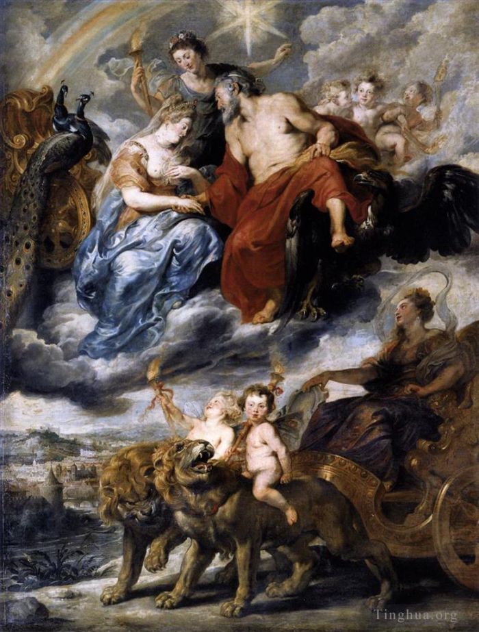 Peter Paul Rubens Ölgemälde - Das Treffen des Königs und der Marie de Medici in Lyon, 9. November 1601–1625