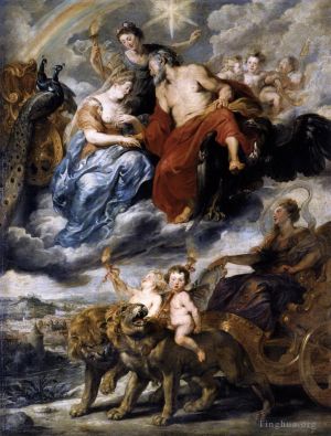 Peter Paul Rubens Werk - Das Treffen des Königs und der Marie de Medici in Lyon, 9. November 1601–1625