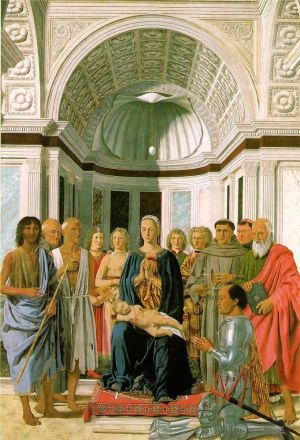 Piero della Francesca Werk - Madonna und Kind mit Heiligen