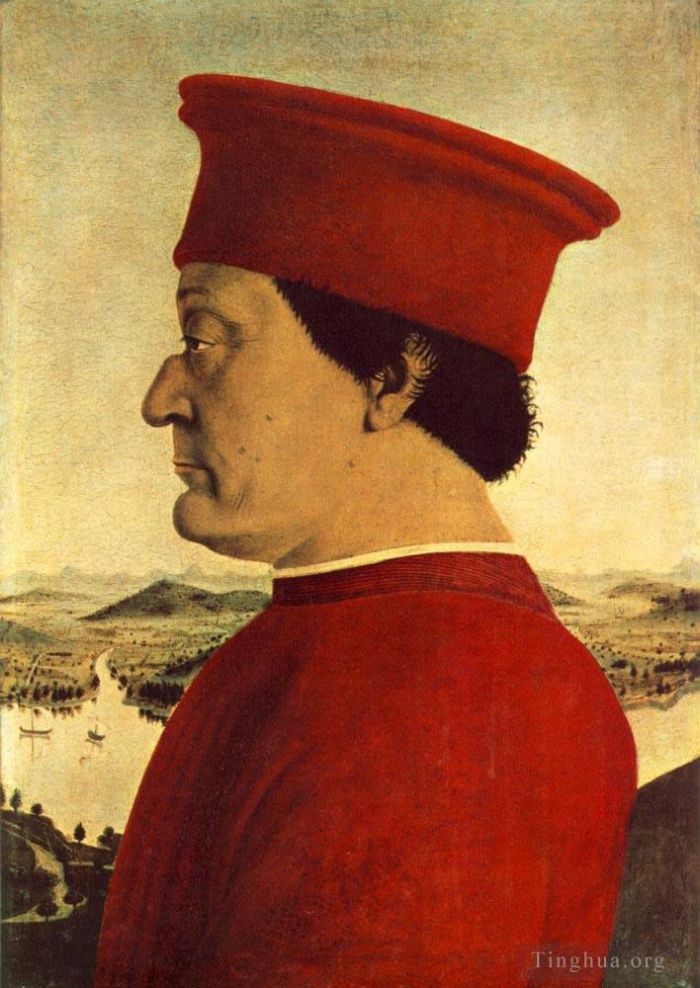 Piero della Francesca Andere Malerei - Porträt von Federico Da Montefeltro