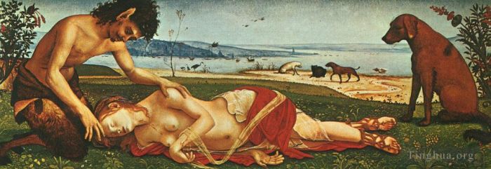Piero di Cosimo Ölgemälde - Der Tod von Procris 1500