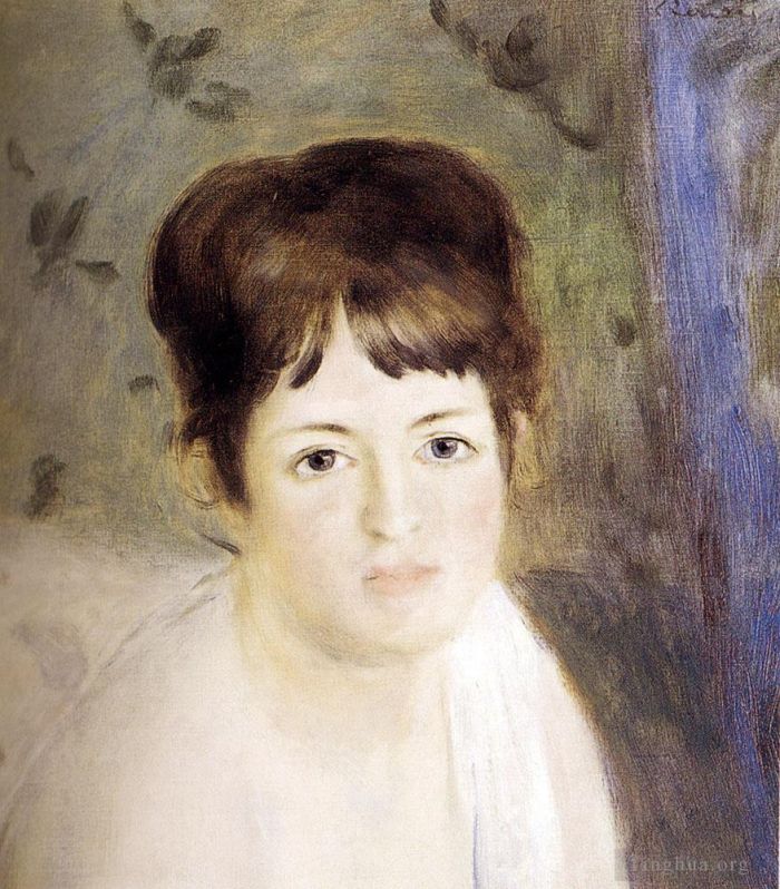 Pierre-Auguste Renoir Ölgemälde - Kopf einer Frau