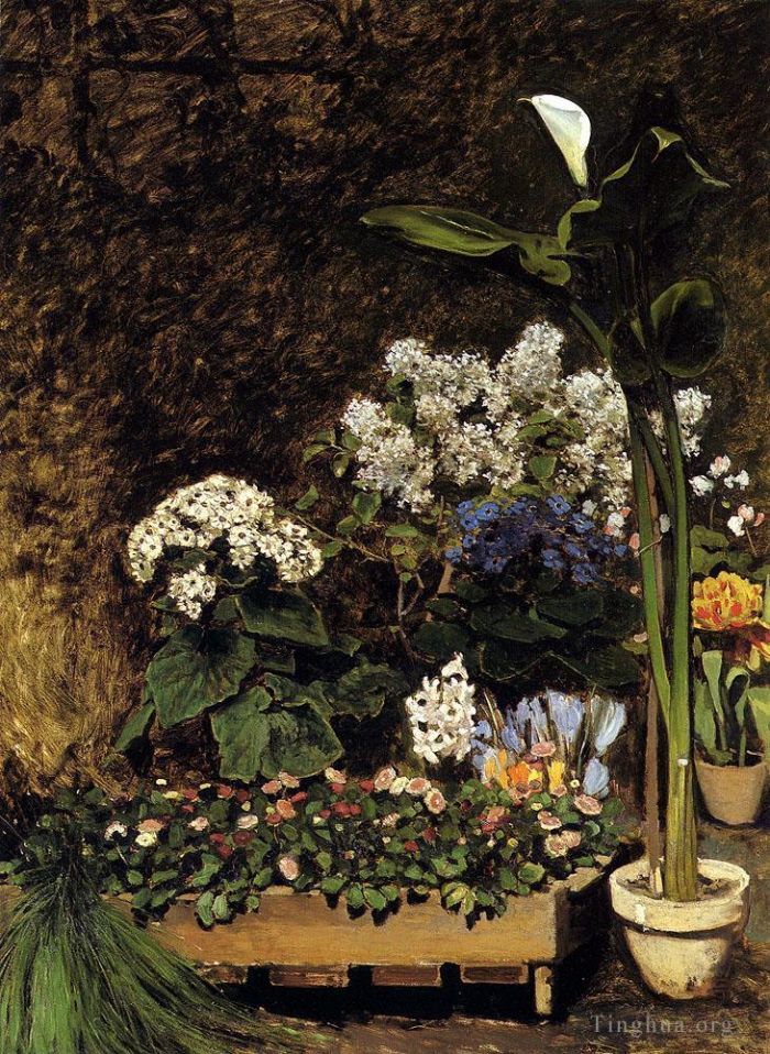 Pierre-Auguste Renoir Ölgemälde - Gemischte Frühlingsblumen