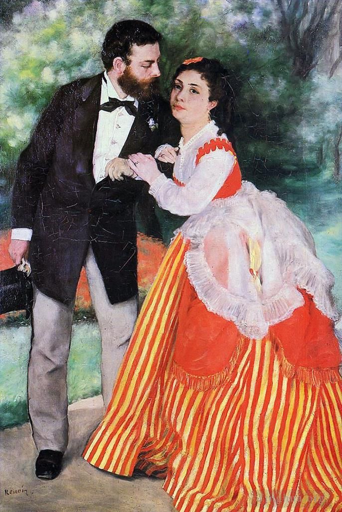 Pierre-Auguste Renoir Ölgemälde - Porträt von Alfred und Marie Sisley