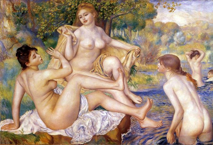 Pierre-Auguste Renoir Ölgemälde - Die großen Badegäste