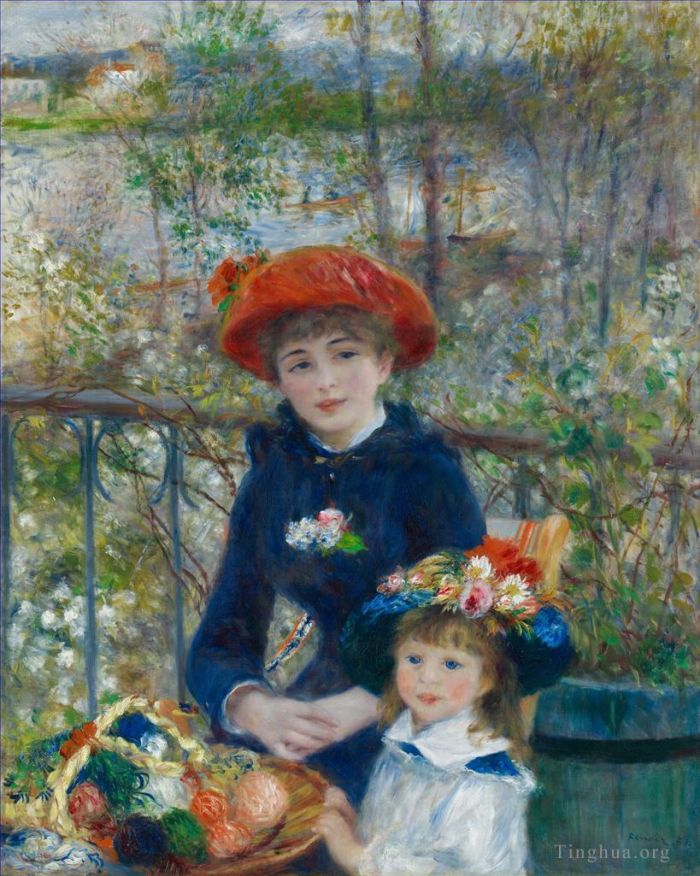Pierre-Auguste Renoir Ölgemälde - Zwei Schwestern auf der Terrasse Renoir