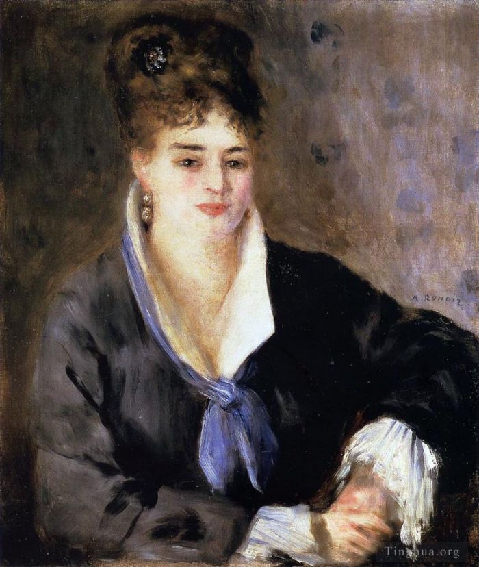 Pierre-Auguste Renoir Ölgemälde - Frau in Schwarz