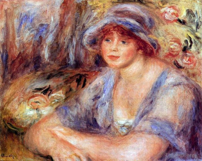 Pierre-Auguste Renoir Ölgemälde - Andree in Blau