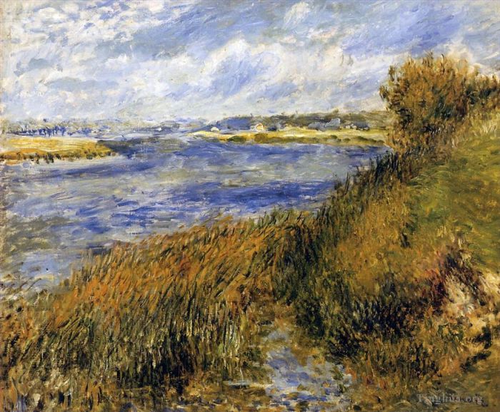 Pierre-Auguste Renoir Ölgemälde - Ufer der Seine bei Champrosay