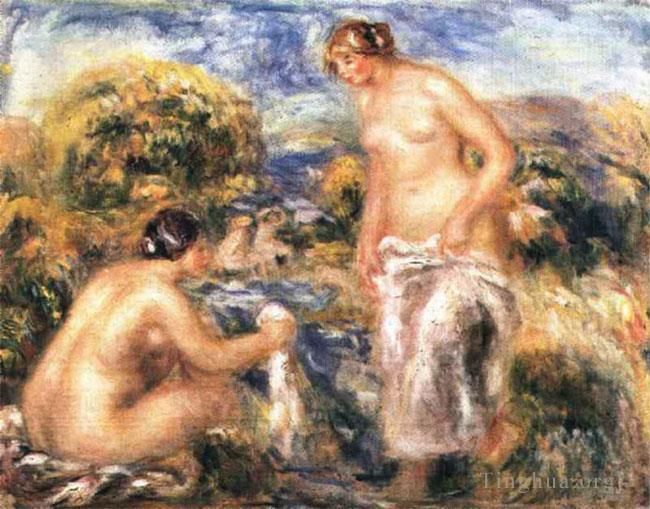 Pierre-Auguste Renoir Ölgemälde - Badegäste 1910